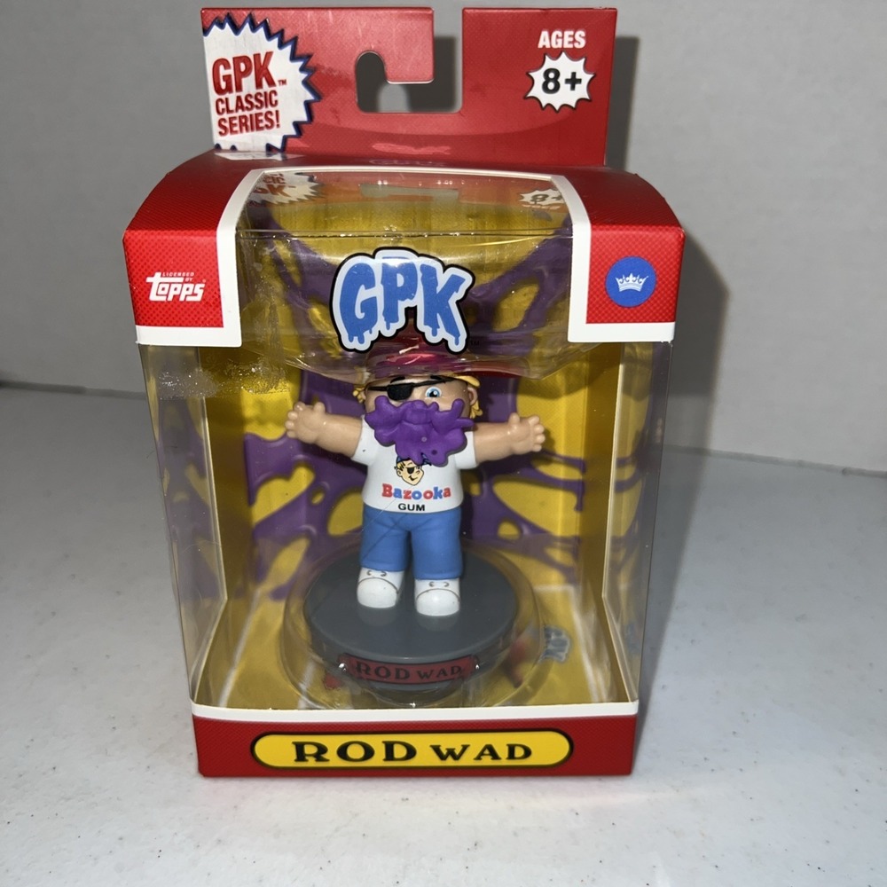 Rod Wad GPK Garbage Pail Kid Figure with Collector Card GPK Classic Series NIB